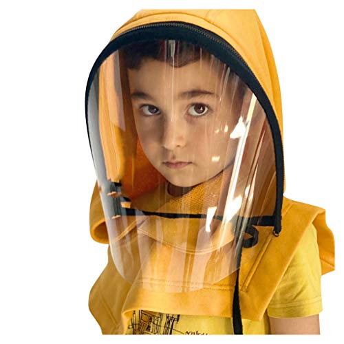 VJBXAC フード付きマント フェイスシールド 子供 フェイスシールド こども用 ネックウォーマー フェイスマスク フリース 防寒帽子 防風 防塵 冬 多機能 自転車 アウトドア バイク 登山 子供 キッズ 女の子 男の子 男女兼用 フェイスシールド 透明 再利用 フェイスシールド 赤ちゃん 子供帽子 hat ハット ベビー 外出 女の子 男の子 取り外し可 クリアマスク フェイスシールド 子供用 幼児 防曇 花粉症対策兼用