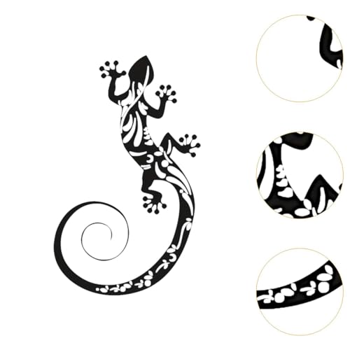 Décoration murale pour jardin avec lézard suspendu fixe - 4