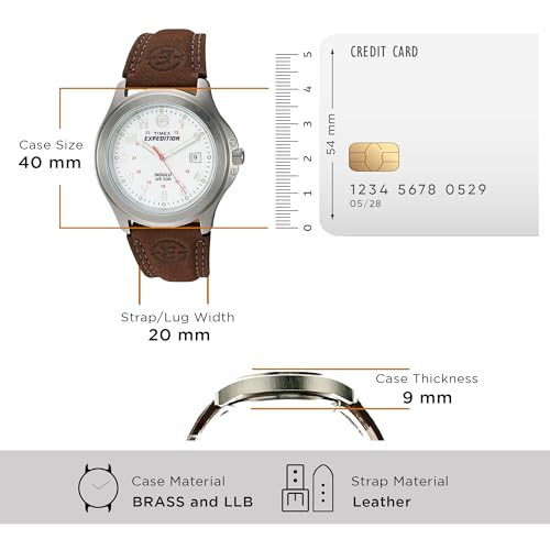 Timex Expedition Metal Field 39mm Men’s Analog Watch | Luminous Hands | 24 Hour Time | Quick Date Function | Rugged Outdoor Watch | 50M Water Resistance2