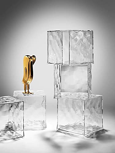Kartell Optic cube meuble rangement transparent fumé design - 8