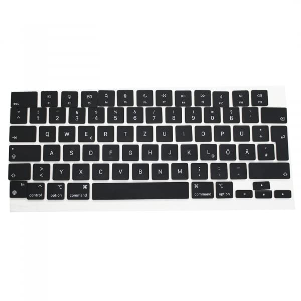 BUCOM Losse Toetsenkap Voor MacBook Pro M1 Pro/Max – Fn-toets, Zwart, Compatibel Met A2442 En A2485