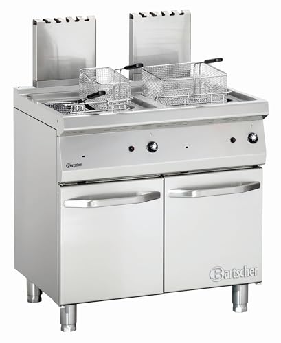 Friteuse à gaz - 700 mm - 2 x 15 Litres - 30 kW - Bartscher