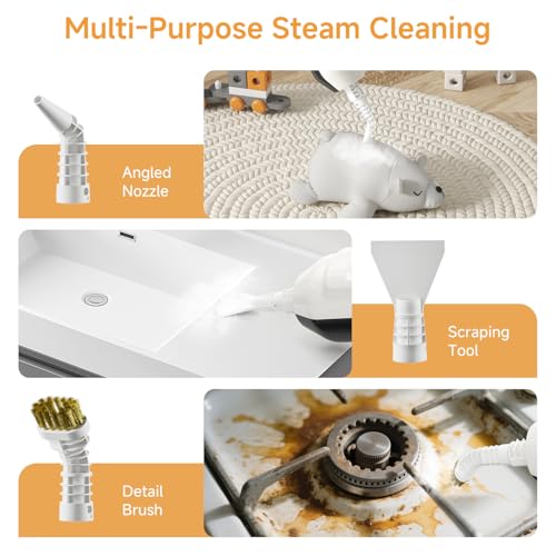 Wotaste Steam Mop Cleaner 260°F Steam in 15s, 16.9oz Tank Hardwood and Tile - image 7