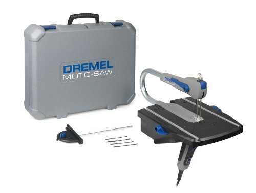 Dremel MS20 Moto-Saw Scroll Saw, 2-in-1 Compact Table Saw & Fretsaw (70 W) with 1 Attachment and 5 Saw Blades