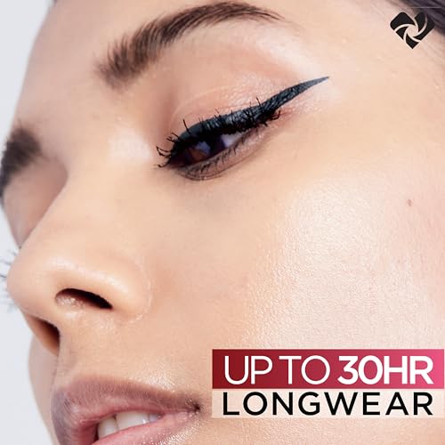 L'Oreal Paris Cosmetics Infallible Grip Precision Felt Eyeliner, Smudge Resistant, Long Lasting Waterproof Eyeliner, Black, Black, 0.03 fl oz - Image 3