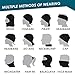 Sun Wind Dust Bandana, Doerix Motorcycle Half Face Mask UV Protection Breathable Neck Gaiter for Men Women Multifunctional Headware for Fishing Hiking Riding Hunting Outdoor