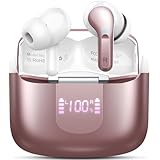 Ordtop Bluetooth Kopfhörer, 50Std 3D-Stereo Kopfhörer Kabellos Bluetooth 5.4, 4 ENC Noise Cancelling Mic, 3g Tiefer Bass Wireless Earbud, USB-C in Ear Ohrhörer, IP-X7 Wasserdicht Headphones Sport Gym