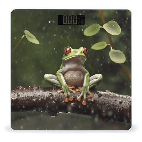 Báscula digital de baño Peace Tree Frog con vidrio templado miniatura 1