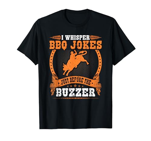 Bull Riding Hombres Rodeo BBQ Chistes Cowboy Jaripeo Bull Rider Camiseta