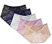 Meromanew Women's Lace Underwear 5 Pack Sexy Briefs Panties Mid Waisted Underwear for Women (X-Small, Multicolored, 5 Pack)