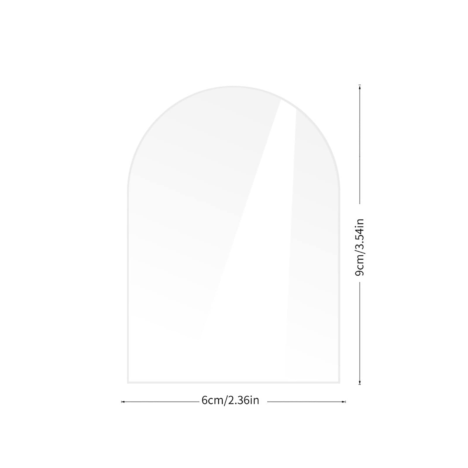 Blank gewölbte Acryl-Tischnummern mit runder Oberseite, Tischnummer für Hochzeitsempfang mit Holzständer, Tischnummer-Ausstellungsständer, für Party, Jubiläum, klares Schild ( Color : S , Size : 1 to
