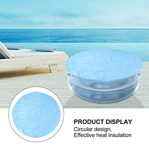 Capa de piscina BESPORTBLE redonda à prova de poeira e à prova de água, pano de solo, cobertor de bo