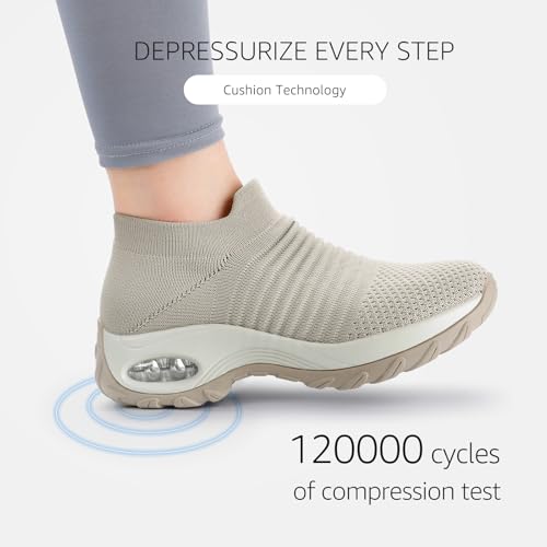 Image of STQ Walking Shoes for Women Slip on Sock Sneakers Non Slip Air Cushion