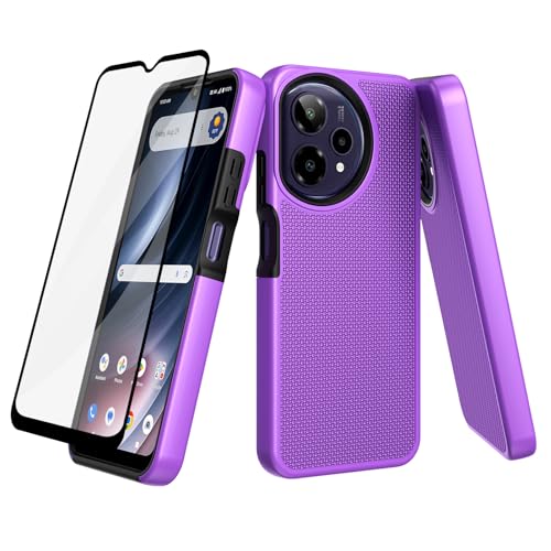 Funda para ATT Verge 2 carcasa protectora Cricket Icon Plus protector pantalla rígida