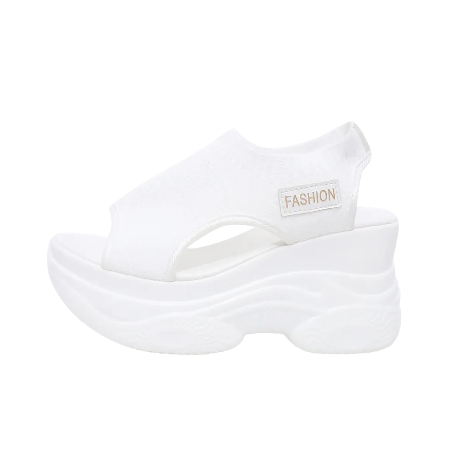 Women's Peep Toe Sneakers Summer Athletic Sport Walking Sandals Arch Support Comfy Orthotic Sandal Slip Ons