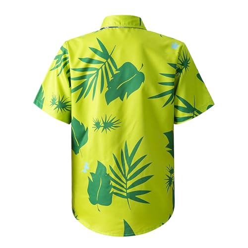 Disfraz de Halloween para hombre IMISHM con camiseta verde y accesorios miniatura 2