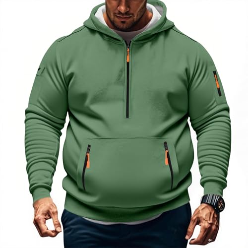 Plus Size Oversized Hoodies for Men Vintage Cargo Hoodies Tactical Fall Pullover Fall Long Sleeve Pullover with Pocket