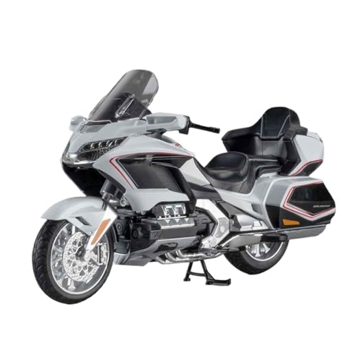 Moto Gold Wing GL800 pour décorer un bureau de passionné de deux-roues miniature en métal