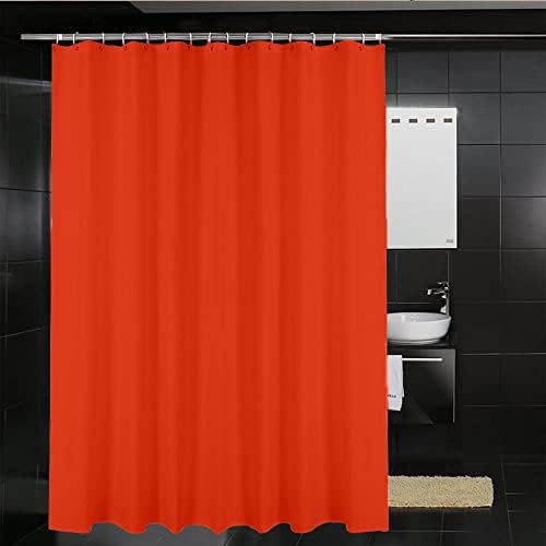 ONEBRAND Shower Curtain - Shower Curtains Mould Proof Resistant - Bathroom Curtains - Waterproof and Washable  Hooks for Easy Hanging - Machine Wash - Available in Multi-Colour (Purple)