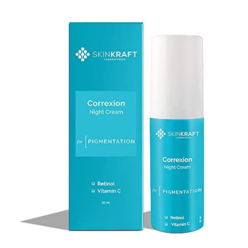 SkinKraft Correxion Night Cream for Dark Spots & Pigmentation - Customized Brightening Night Cream...