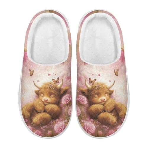 UNICEU Slip On Slippers for Women Comfortable Fluffy House Shoes Lightweight Warm Slides Fuzzy Non-slip Slipper2