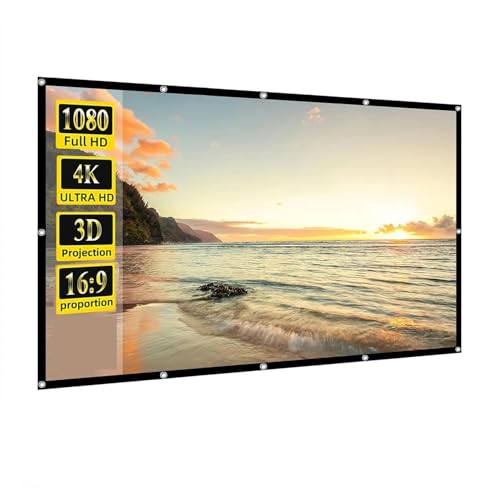 Pantalla de proyección portátil 100 pulgadas 16:9 plegable