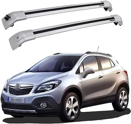 Barres de toit Opel Mokka 2012-2016 en aluminium pour railing d'origine