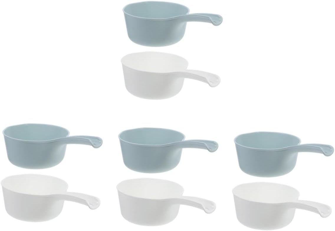 8pcs Plastic Water Ladle for Kitchen and Garden Large Capacity Dippers for Bathing Watering and Fruit Washing Versatile Bathroom Garden Scoop