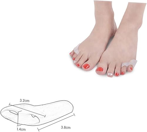 Miniatura 2 de Esparcidores de dedos para juanetes, 2 piezas para juanetes para hombres, espaciadores para juanetes pequeños para mujeres, gel rizado, separadores