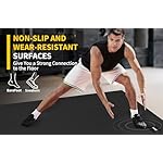 CAMBIVO Large Exercise Mat for Home Workout, 8'x6'/7'x5'/6'x4' (7 mm) Extra Thick Exercise Mat for Home Gym, Shoe-Friendly, Non-Slip Gym Mat for Jump Rope, Weights, Cardio, Fitness - Image 2