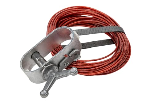 Winter Block Heavy-Duty Pool Cover Winch and Cable Kit for 27 28 and 30 Round Above Ground Pools and Large Oval and Rectangle Pools - 100 ft Durable Winter Pool Cover Wire and Ratchet