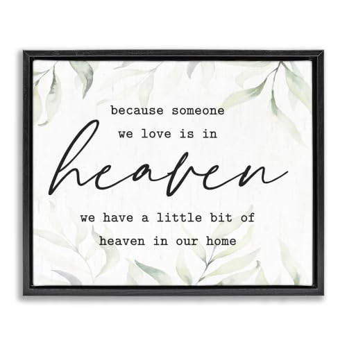 Heaven in Our Home Tropical Leaves, 24 x 30 Inch Canvas in Floater Frame