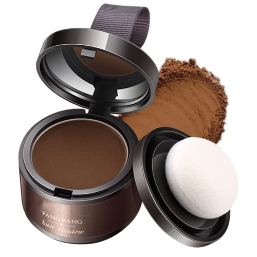 DMQ Instantly Hairline Shadow,Hairline Powder,Root Touch Up Quick Cover Brown Hair Root Concealer for Hairline,Shadow,Eyebrows, Beard,Nautral,Long Lasting,with Mirror &Puff, 1 g (Pack of 1)