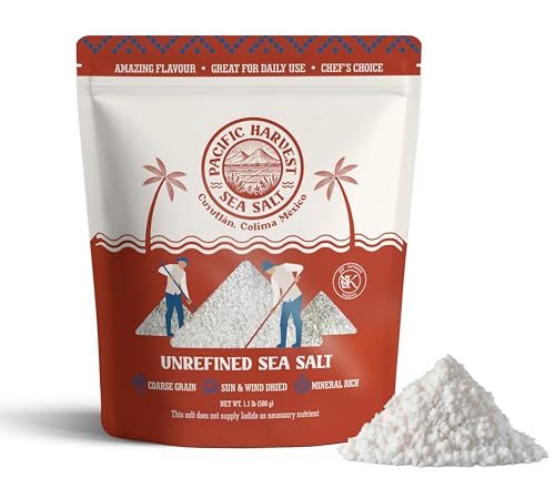 Pacific Harvest Sea Salt – Coarse Grain, Unrefined, Mineral-Rich, Hand-Harvested