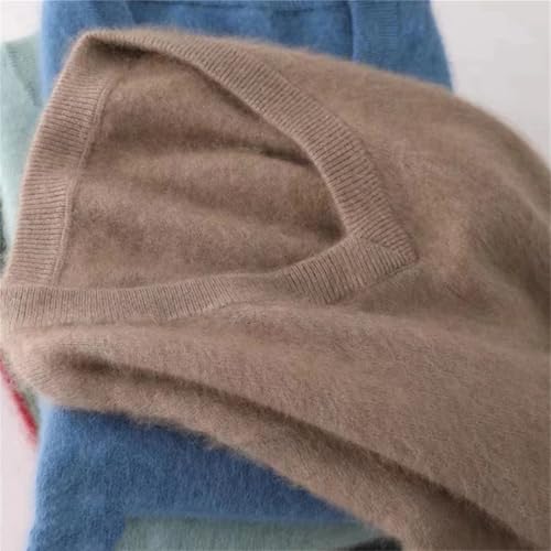 Men's V-Neck Knitted Sweater Soft Pullover Long Sleeve Fall Winter Business Casual Top2