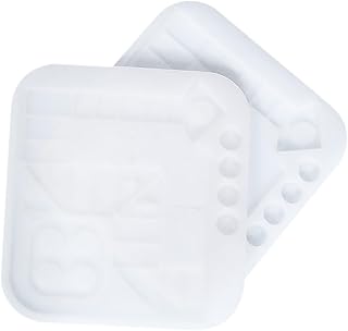 BCOATH 2 Pçs Avião Xadrez Quebra-Cabeça Jogar Tabuleiro De Xadrez Para Crianças Molde De Silicone 3D Resina Moldes De Silicone Tabuleiro De Xadrez De Silicone 3D Tabuleiro De Xadrez