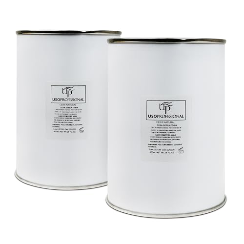 Cera Depilatoria Natural Miel 1600 gramos | Cera para Depilación Profesional, Hidrata y Protege la Piel