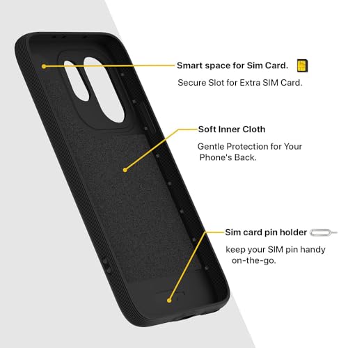 Image of Shockproof Case Compatible with Oppo Reno15 Pro 5G | Full Camera Protection | TPU Flexible Back Cover for Oppo Reno15 Pro 5G / 15 Pro Mini 5G (Matte Black)