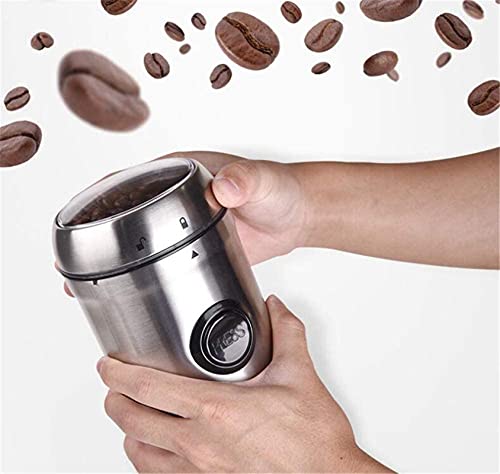 WGLL Molinillo eléctrico para Especias, Hierbas secas y café, 12 Tazas, Plata. - Imagen 4