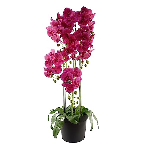 Botanik Realistische künstliche Orchideenpflanzen, vollständig getopft