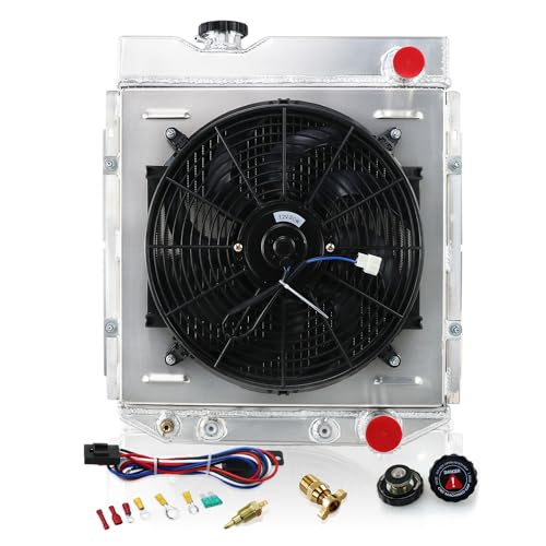 Tepilauda 4 Row Radiator Fan Shroud For Ford Mustang Falcon Comet 1964-1966
