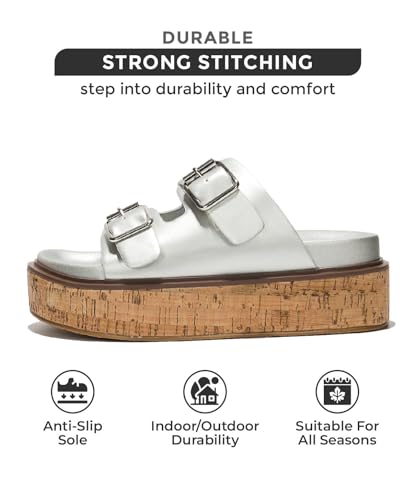 Project Cloud Platform Womens Sandals - Summer Womens Sandals with Memory Foam Insole Wedges - Stylish and Comfortable Women Footwear - Lightweight Women Wedges (Brisbane)3