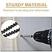 KURUI Drywall Screws Assortment Kit, #6 Black Wood Screws for Sheetrock,165pcs Picture Hanging Kit for Frame Painting Art Photo, Phillips Coarse Dry Wall Screw 4 Sizes 1