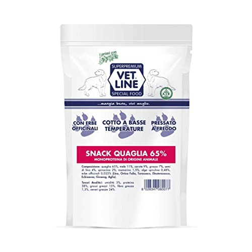 Snack Cane Quaglia 80gr. Vet Line