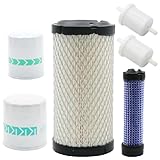 Hoypeyfiy 12581-43012 15853-32430 Oil Fuel Air Filter Hydraulic Filter Kit, Replacement for Kubota
