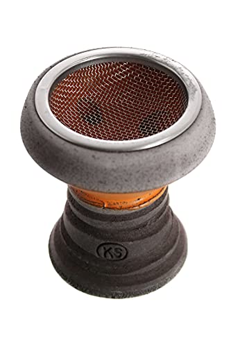 KAYA Kaminkopf Set mit KS Appo Black Edition Mehrlochkopf, Kaminaufsatz aus Edelstahl und Einlegesieb (Orange) – Bild 4