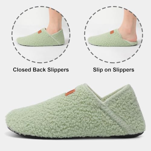 Image of Fires Womens Mens Slippers with Rubber Sole Soft-Lightweight House Slipper Socks Around House Shoes Non Slip Indoor /Outdoor