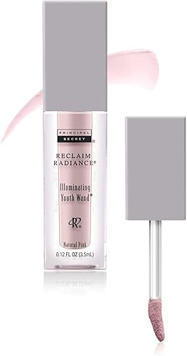Principal Secret Reclaim Radiance - Varita iluminadora para jóvenes, oculta y resalta de aspecto natural, color rosa, crema con escualano, vitamina