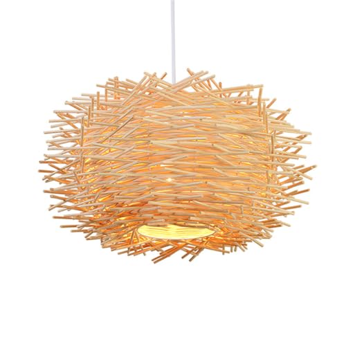 Lámpara Colgante Estilo Bohemio de ratán marrón para crear hogares acogedores