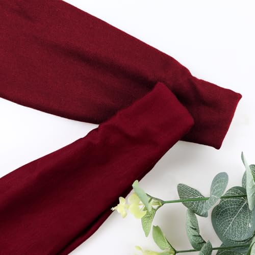 Image of DRESHOW Yoga Sports Headbands for Women Elastic Non-Slip Headbands Workout Running Hair Bands 6 Pack